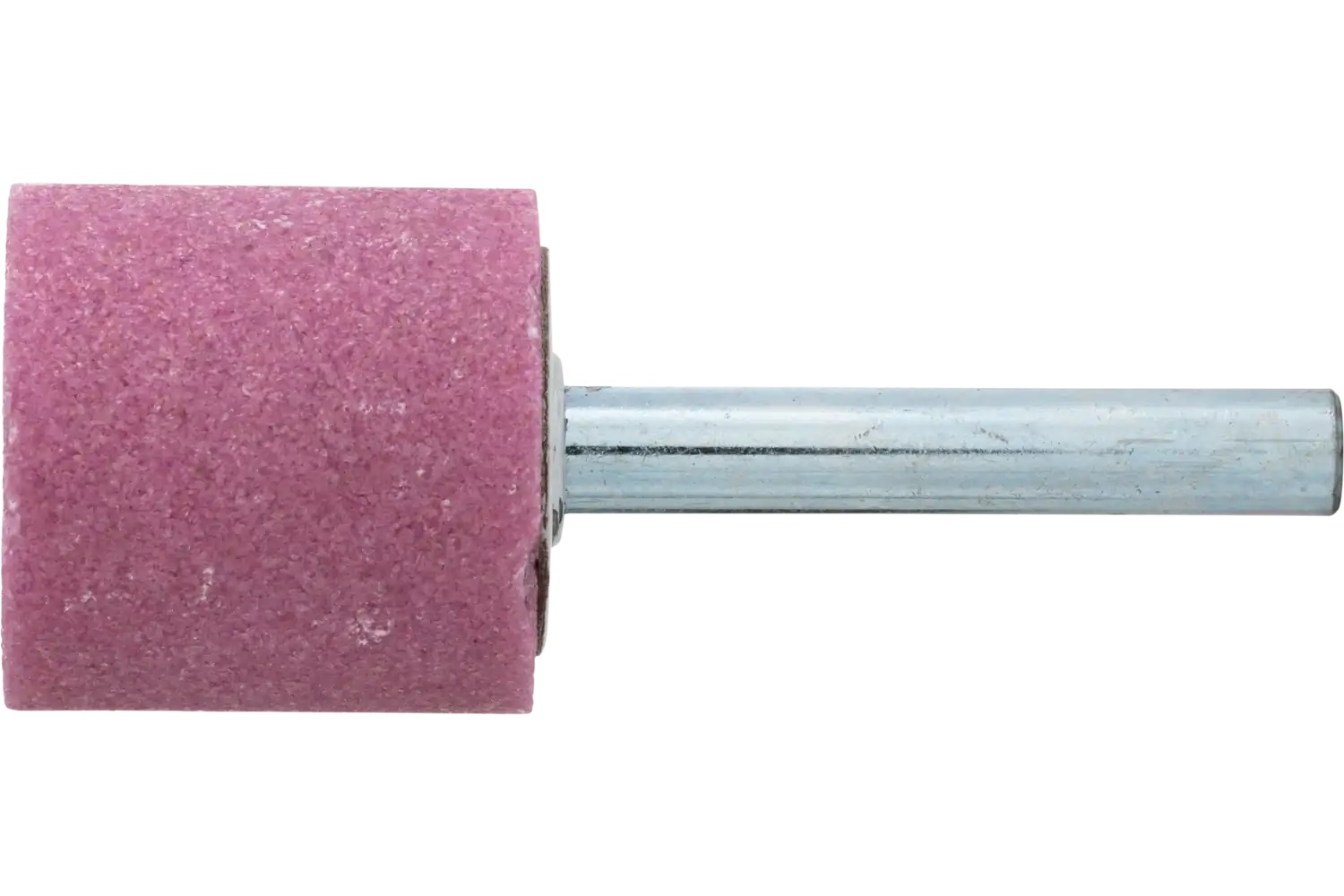 Picture of Pferd Vitrified Mounted Point, Steel Edge, 1" x 1, 60 Grit, A38, AO, 1/4" Shank